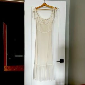 Reformation Nikita Dress size 4 Ivory